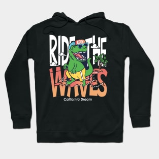 hand drawn cool dinosaur Hoodie